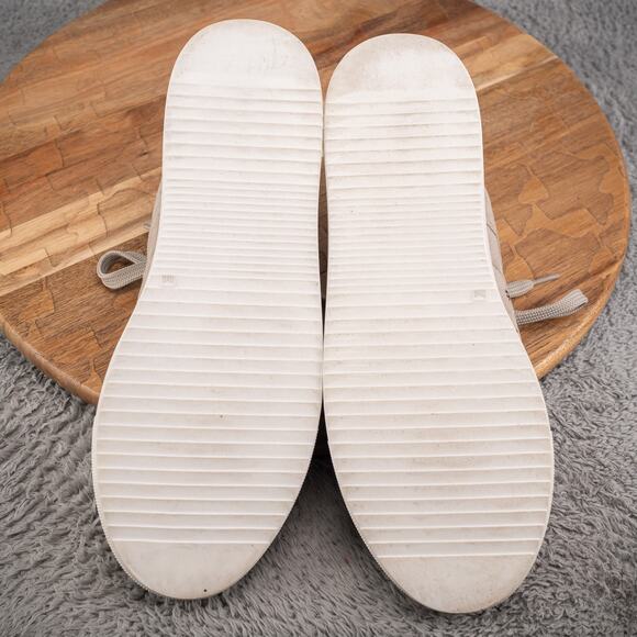 Halogen "Camila" taupe gray suede leather lace up sneaker, gromet detail, 9 M - Picture 7 of 7